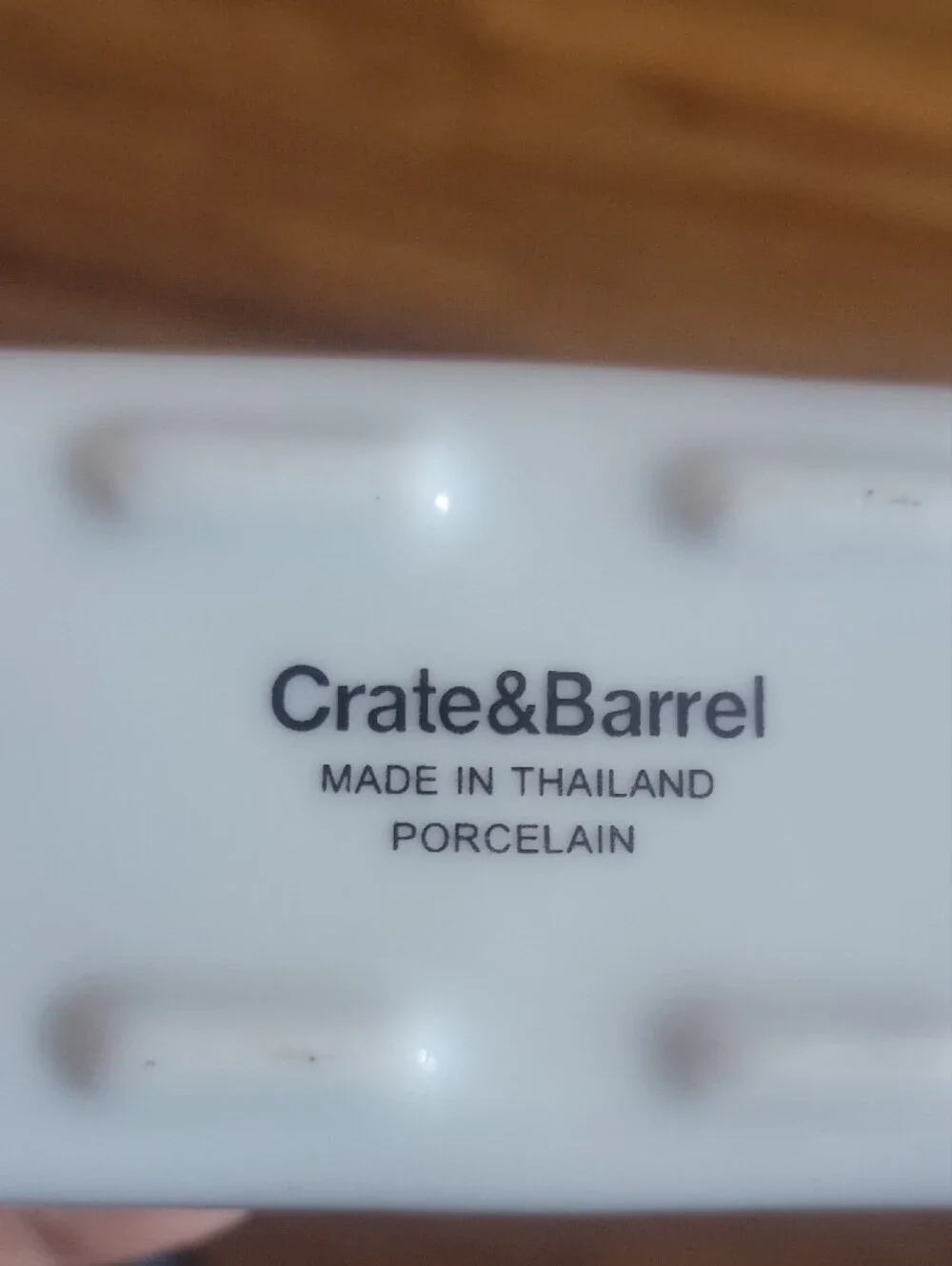 Crate&Barrel White Porcelain Serving Piece